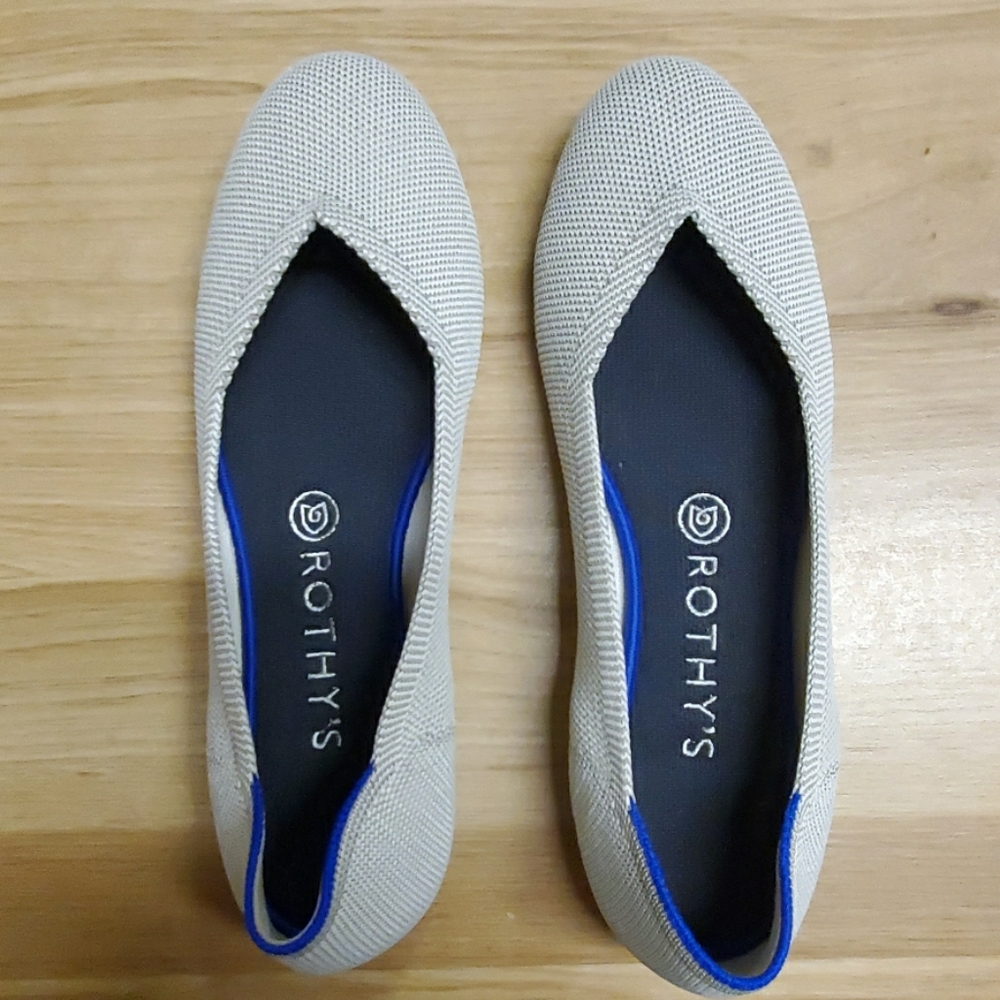 Rothy's flax The Flat shoes